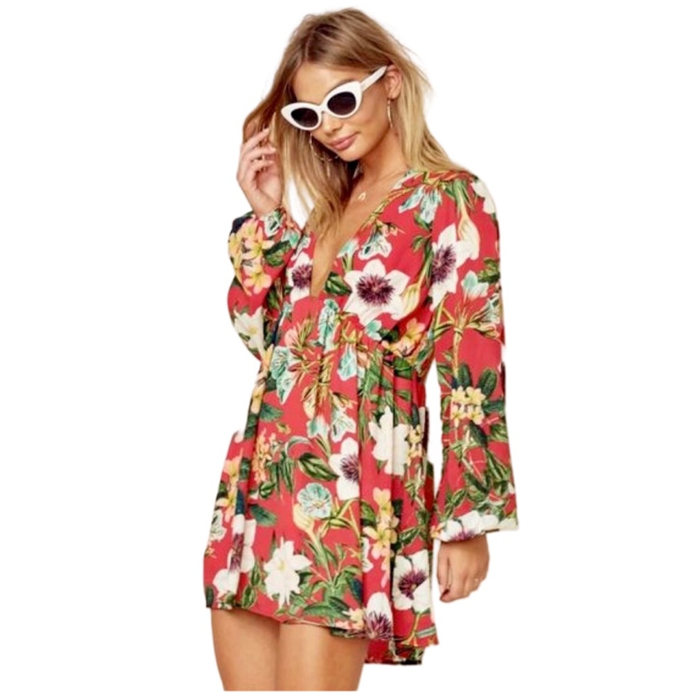 Show Me Your Mumu Dakota Dress In Tea Garden